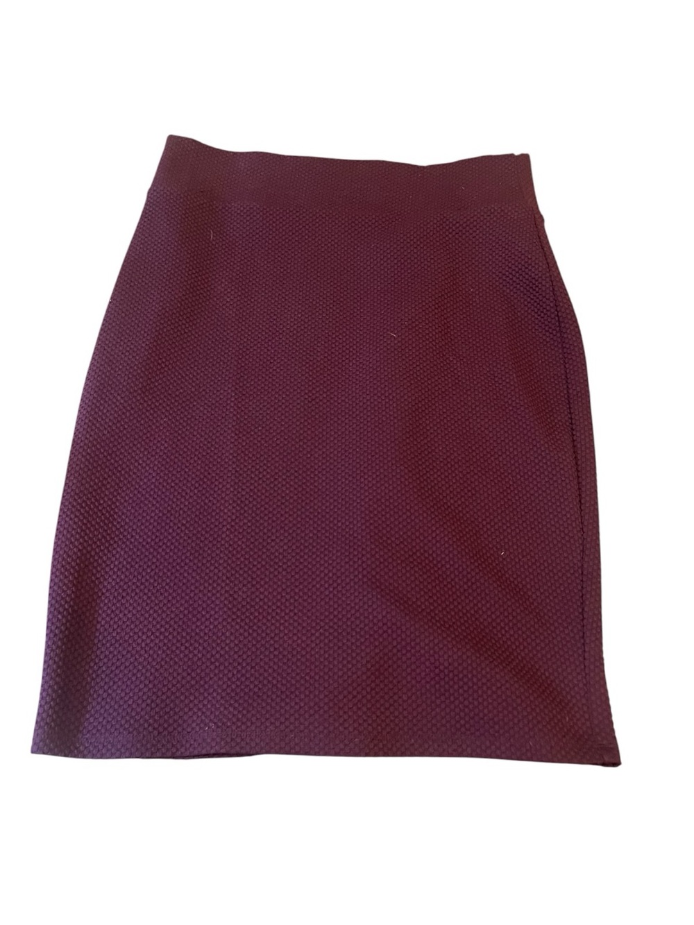Classic High-Rise Pencil Skirt in Burgundy